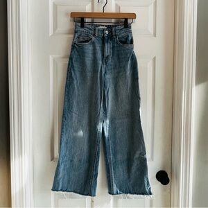H&M Classic Blue Women's Jeans Size 0 Wide Leg